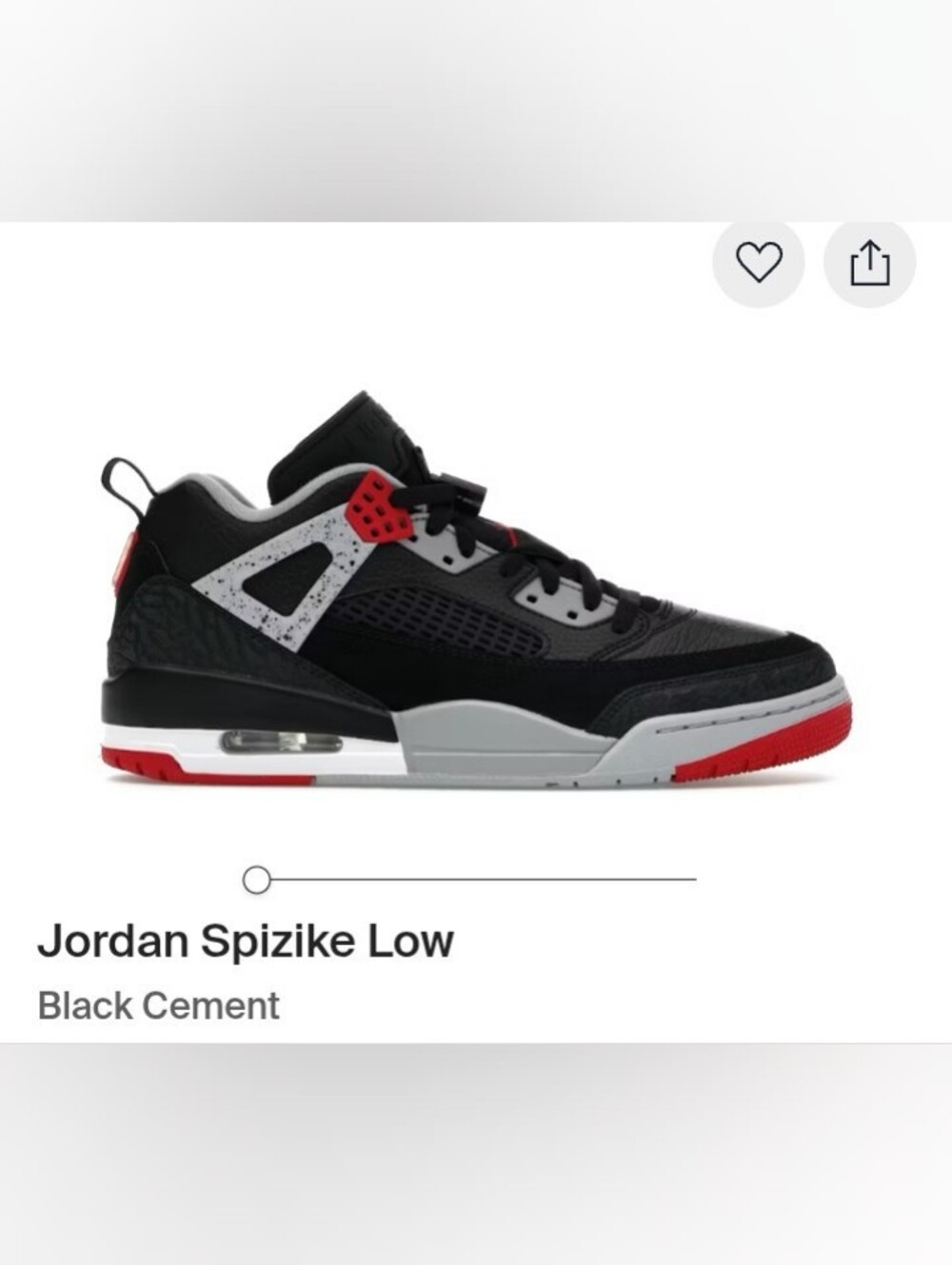 Jordan Spizike Low Kids' Sneakers - Black/Red/Grey
